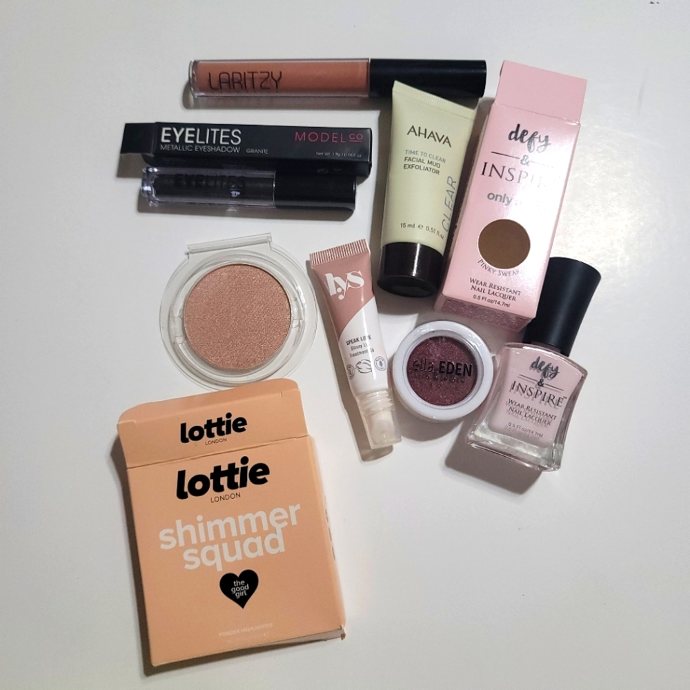 Cosmetics/‎ Skincare Bundle Manifested Ahava Lip Nail Highlighter Oil Eyeshadow